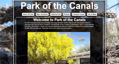 Desktop Screenshot of parkofthecanals.org